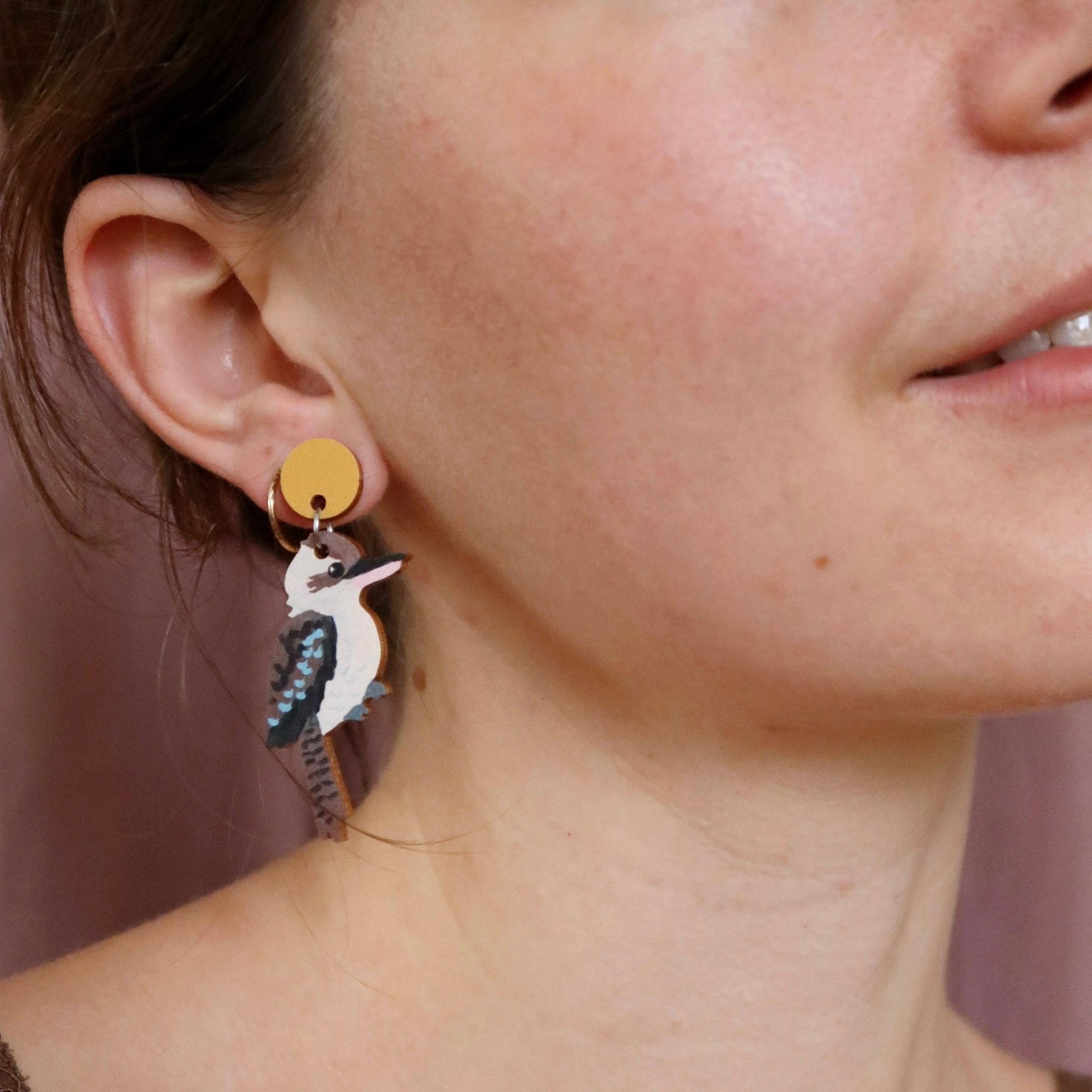 Kookaburra Australian Bird Earrings - Land to Coast