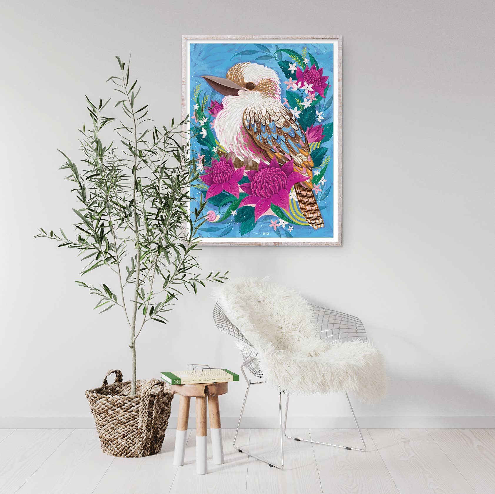 Kookaburra's Perch 1000pc Wall Jigsaw Puzzle - Land to Coast
