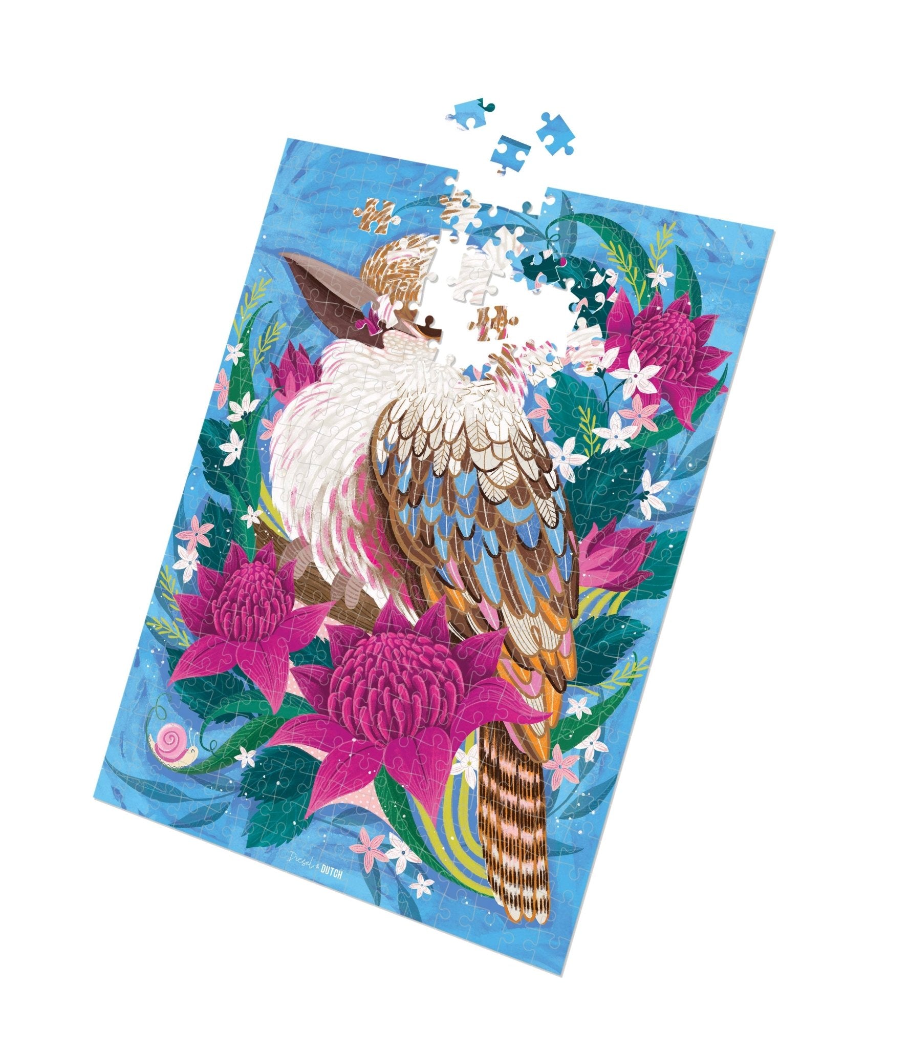 Kookaburra's Perch 1000pc Wall Jigsaw Puzzle - Land to Coast