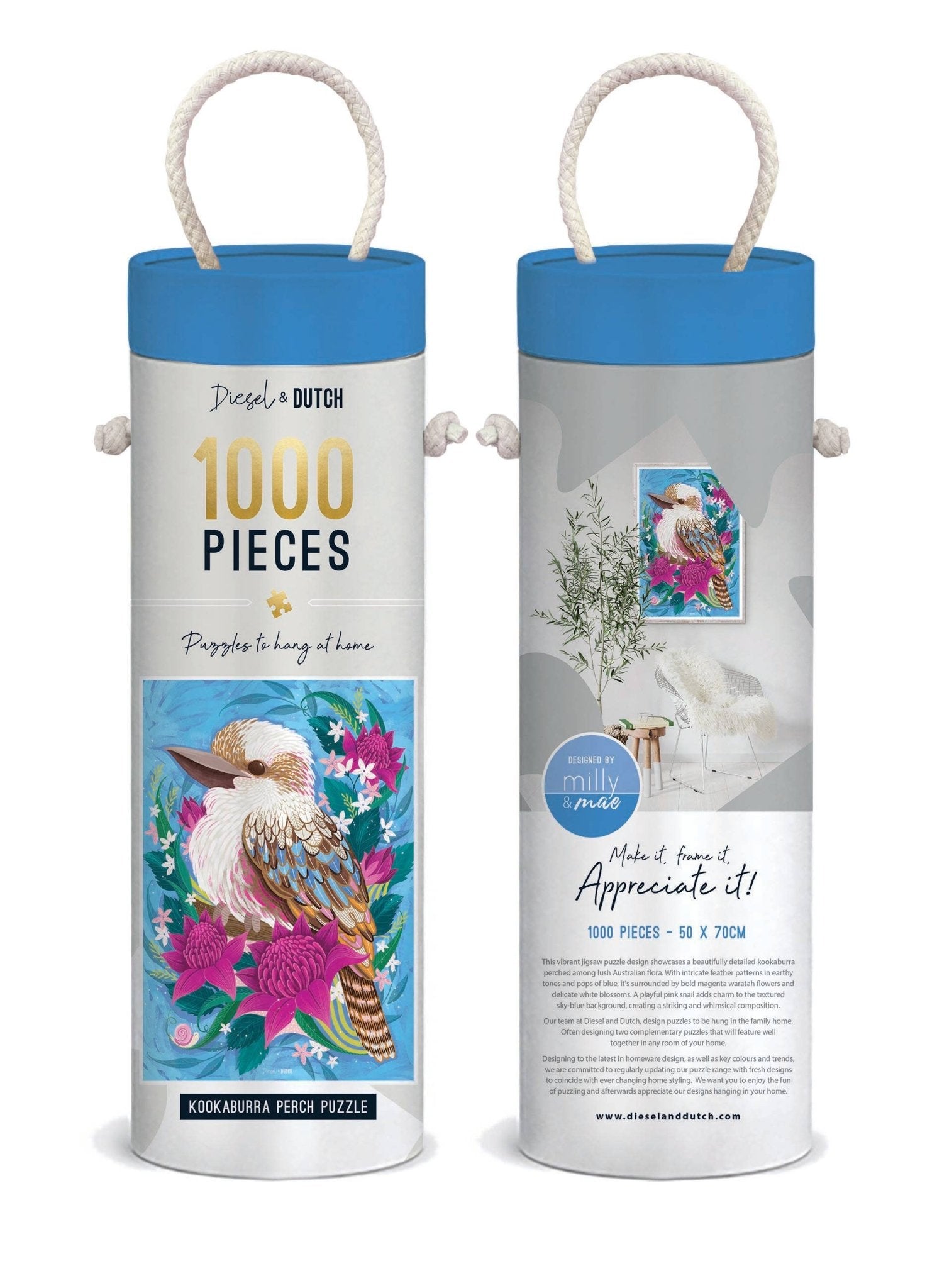 Kookaburra's Perch 1000pc Wall Jigsaw Puzzle - Land to Coast