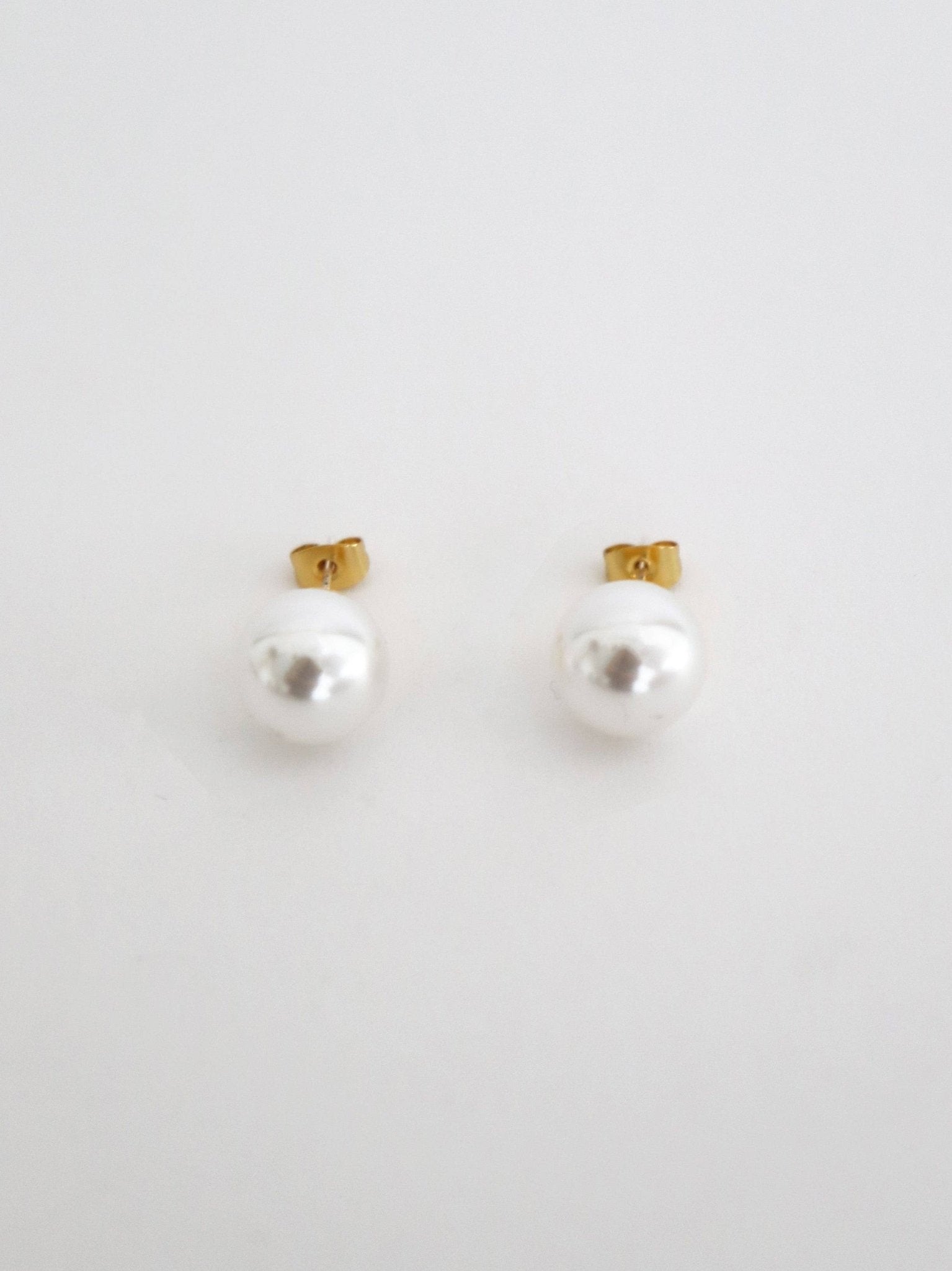 Marisol Glass Pearl 18K Gold Plated Earrings - Land to Coast