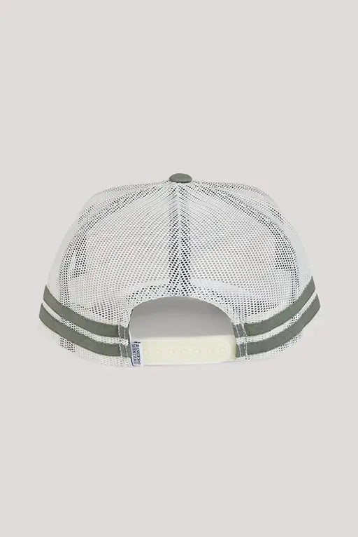 McCoy Trucker Cap - Beige / Pale Olive - Land to Coast