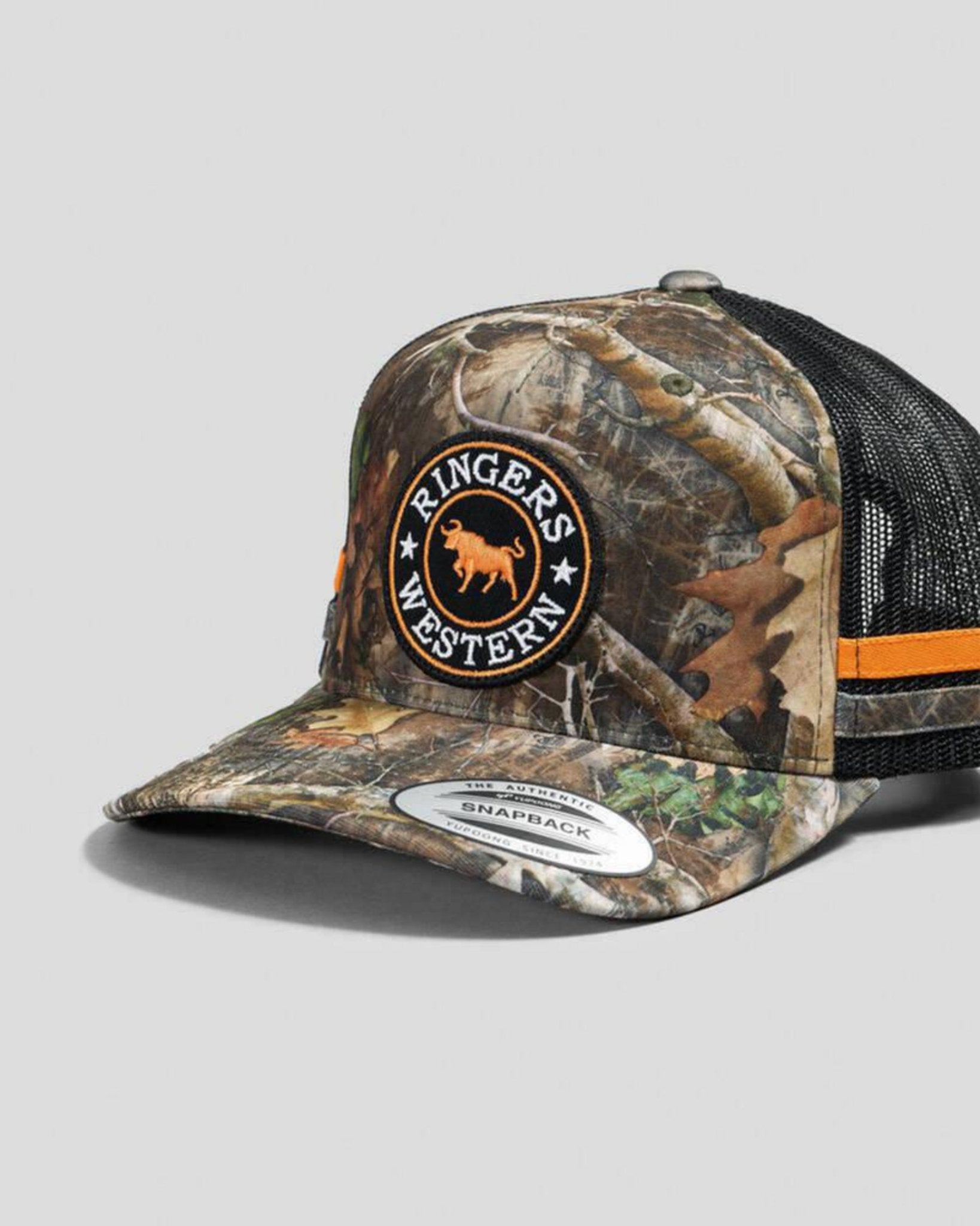 McCoy Trucker Cap - Camo/Orange - Land to Coast
