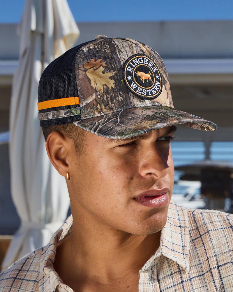 McCoy Trucker Cap - Camo/Orange - Land to Coast