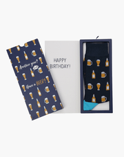 MENS BEER BAMBOO SOCK CARD - Land to Coast