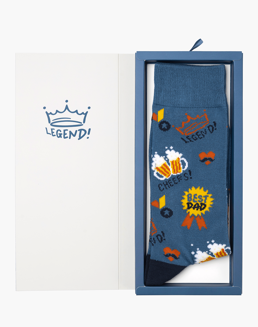 MENS BEST DAD BAMBOO SOCK CARD - Land to Coast