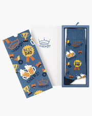 MENS BEST DAD BAMBOO SOCK CARD - Land to Coast