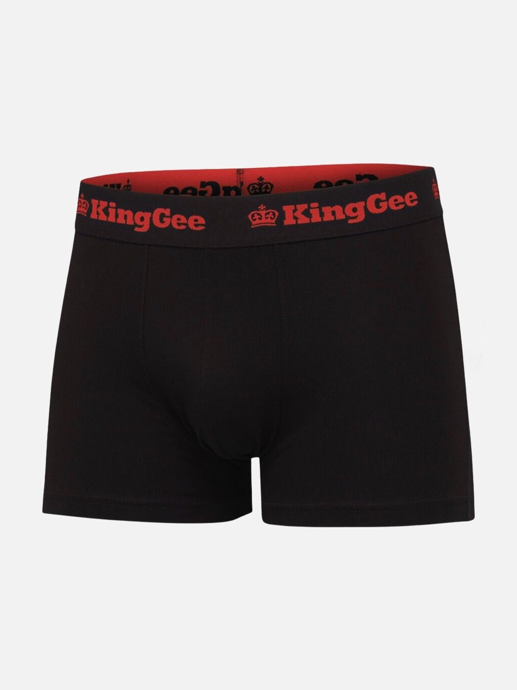 Mens Cotton Work Trunks 3 Pack Black Comfortable Stretch Underwear K09023 - Land to Coast