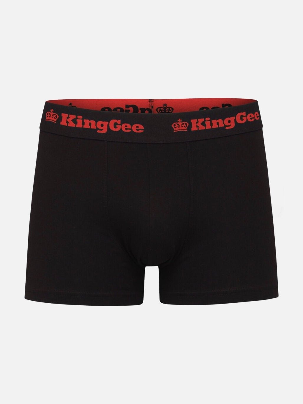 Mens Cotton Work Trunks 3 Pack Black Comfortable Stretch Underwear K09023 - Land to Coast