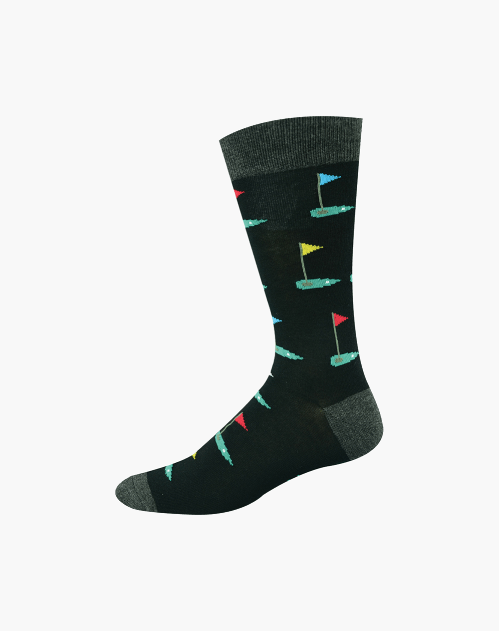 MENS GOLF GREEN BAMBOO SOCK - Land to Coast