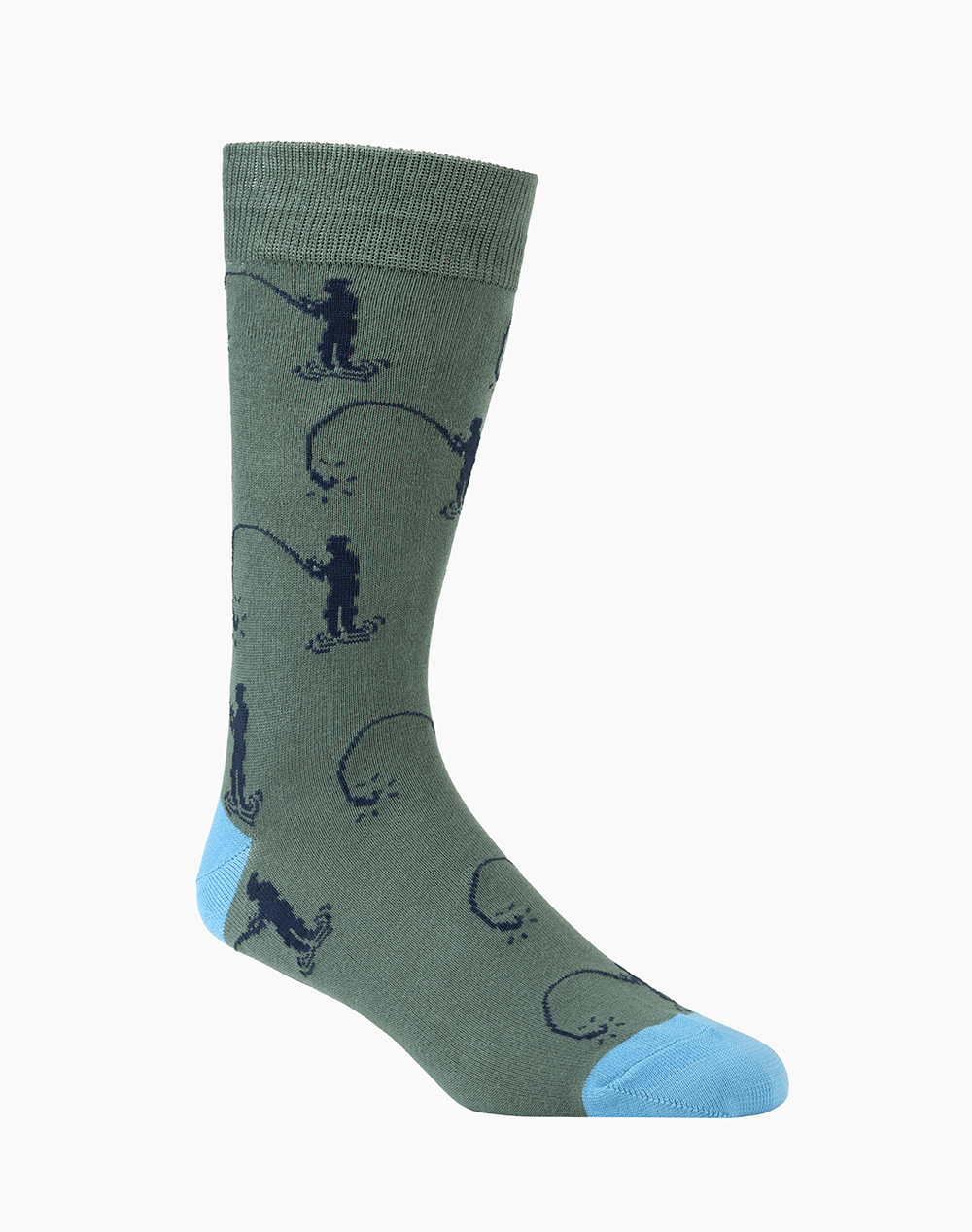 MENS GONE FISHIN BAMBOO SOCK - Land to Coast