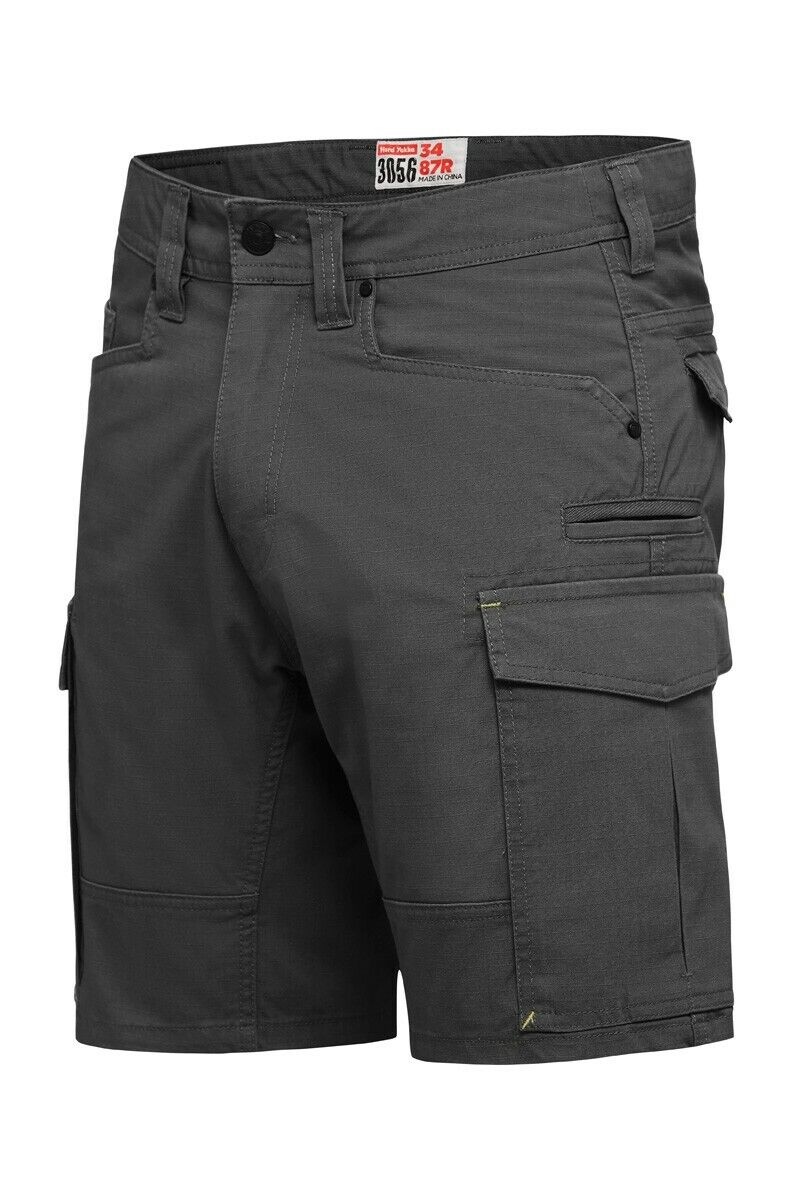 Mens Hard Yakka 3056 Cargo Shorts Cotton Ripstop Tradie Tough Stretch Y05100 - Land to Coast