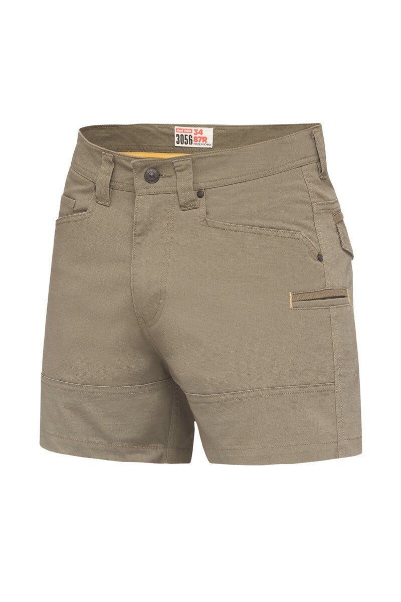 Mens Hard Yakka 3056 Short Shorts Cotton Ripstop Tradie Utility Stretch Y05115 - Land to Coast