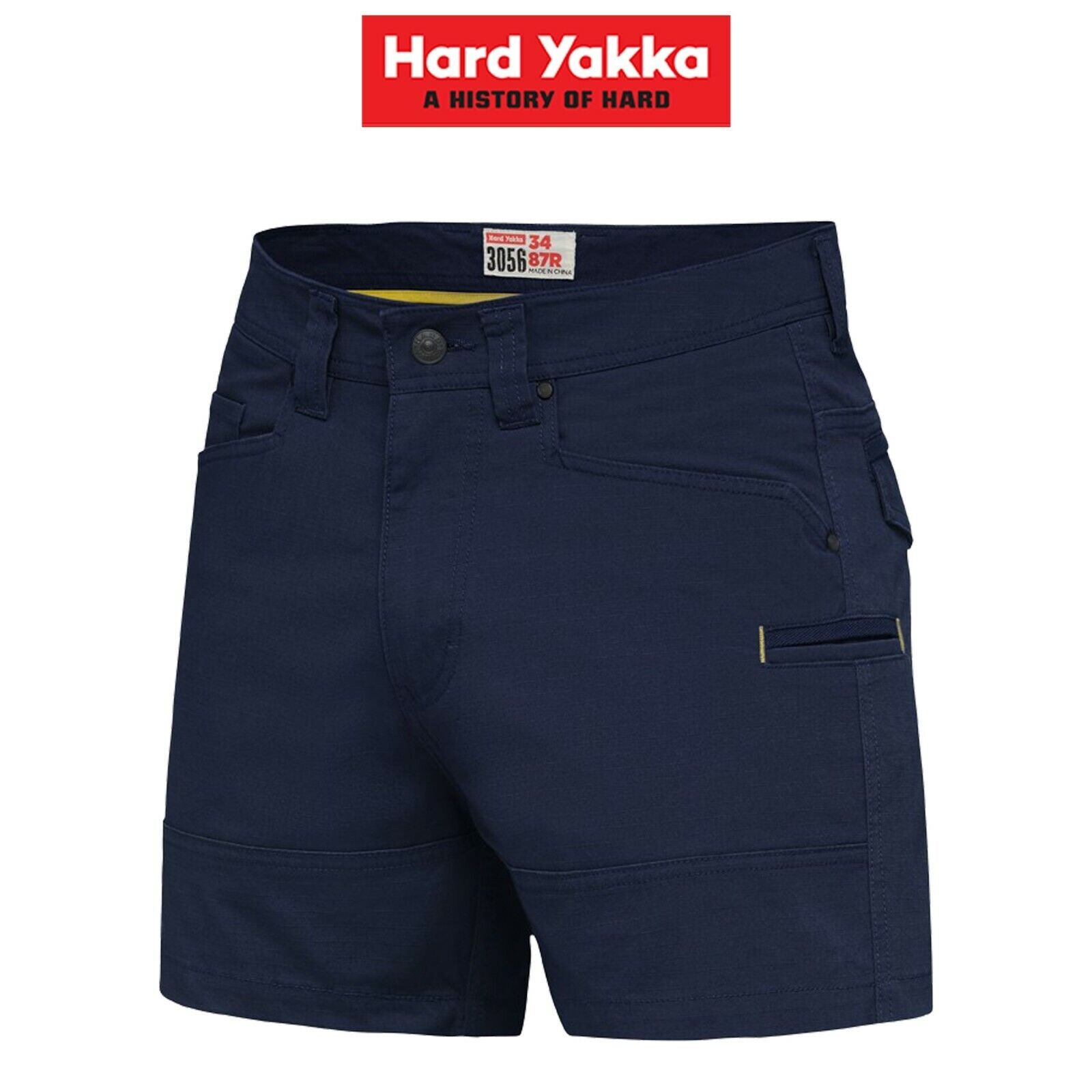 Mens Hard Yakka 3056 Short Shorts Cotton Ripstop Tradie Utility Stretch Y05115 - Land to Coast