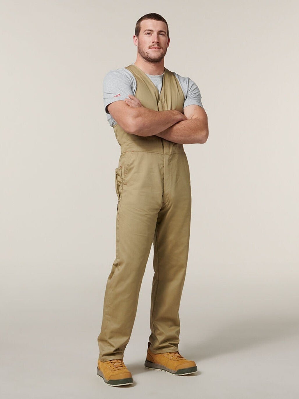 Mens Hard Yakka Action Back Phone Pocket Tradesman Overall Utility Work Y01555 - Land to Coast