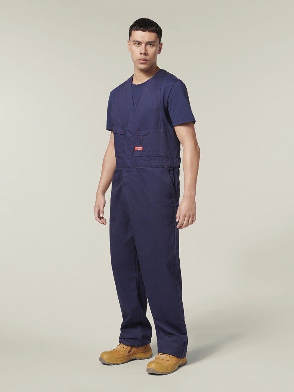 Mens Hard Yakka Action Back Phone Pocket Tradesman Overall Utility Work Y01555 - Land to Coast