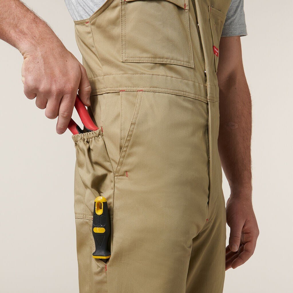 Mens Hard Yakka Action Back Phone Pocket Tradesman Overall Utility Work Y01555 - Land to Coast