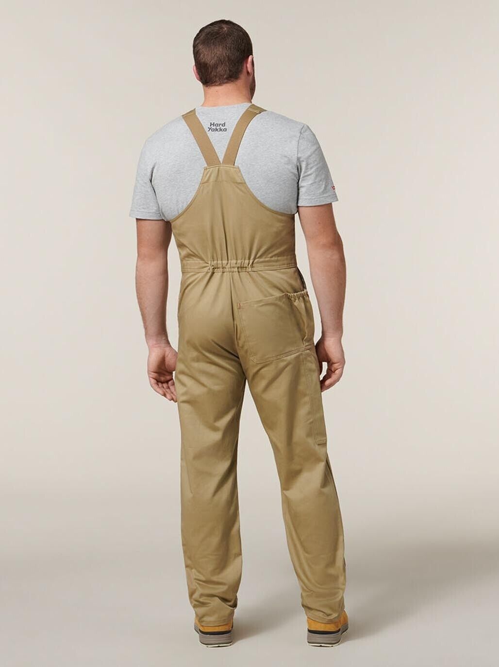 Mens Hard Yakka Action Back Phone Pocket Tradesman Overall Utility Work Y01555 - Land to Coast