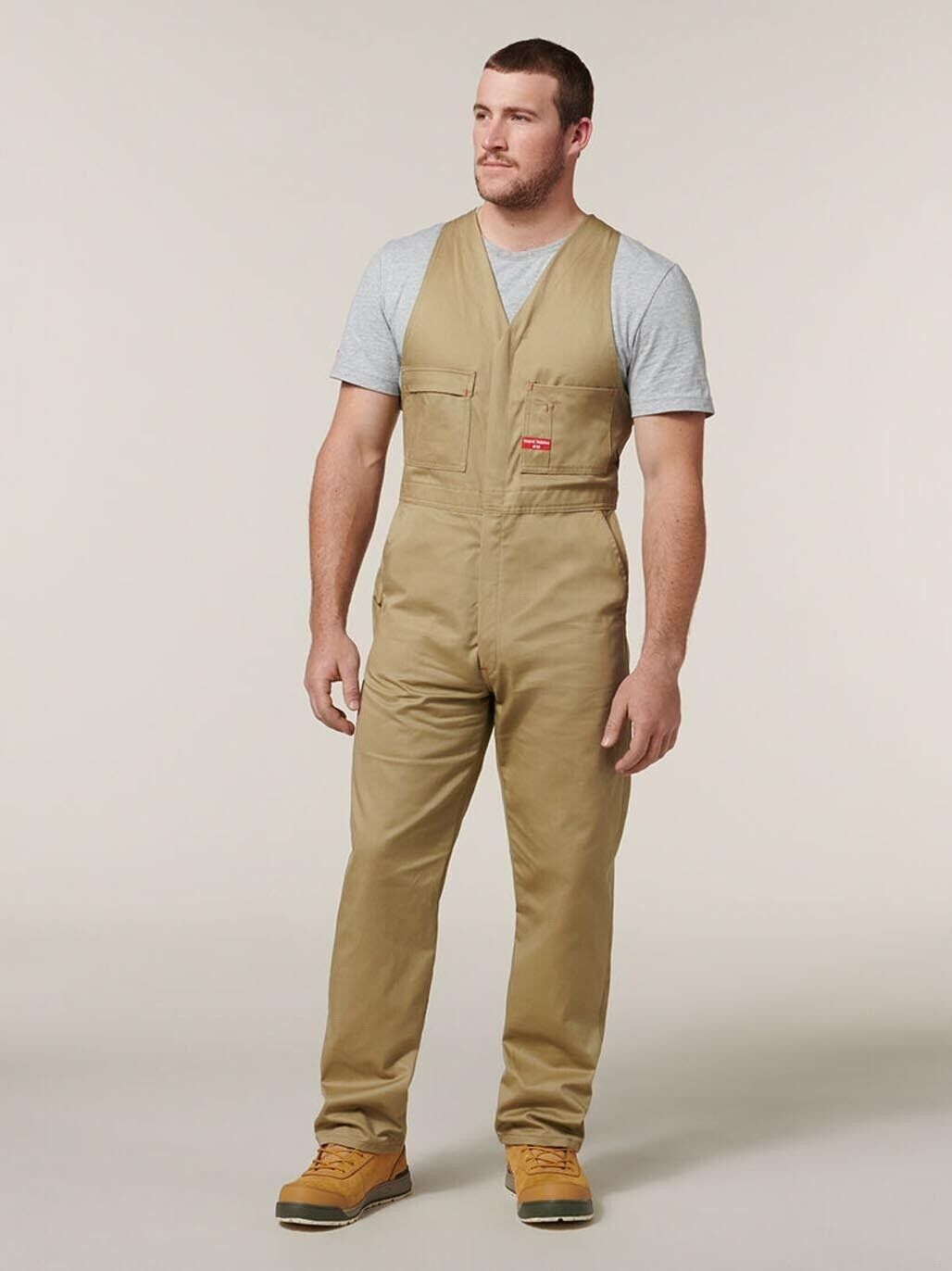 Mens Hard Yakka Action Back Phone Pocket Tradesman Overall Utility Work Y01555 - Land to Coast