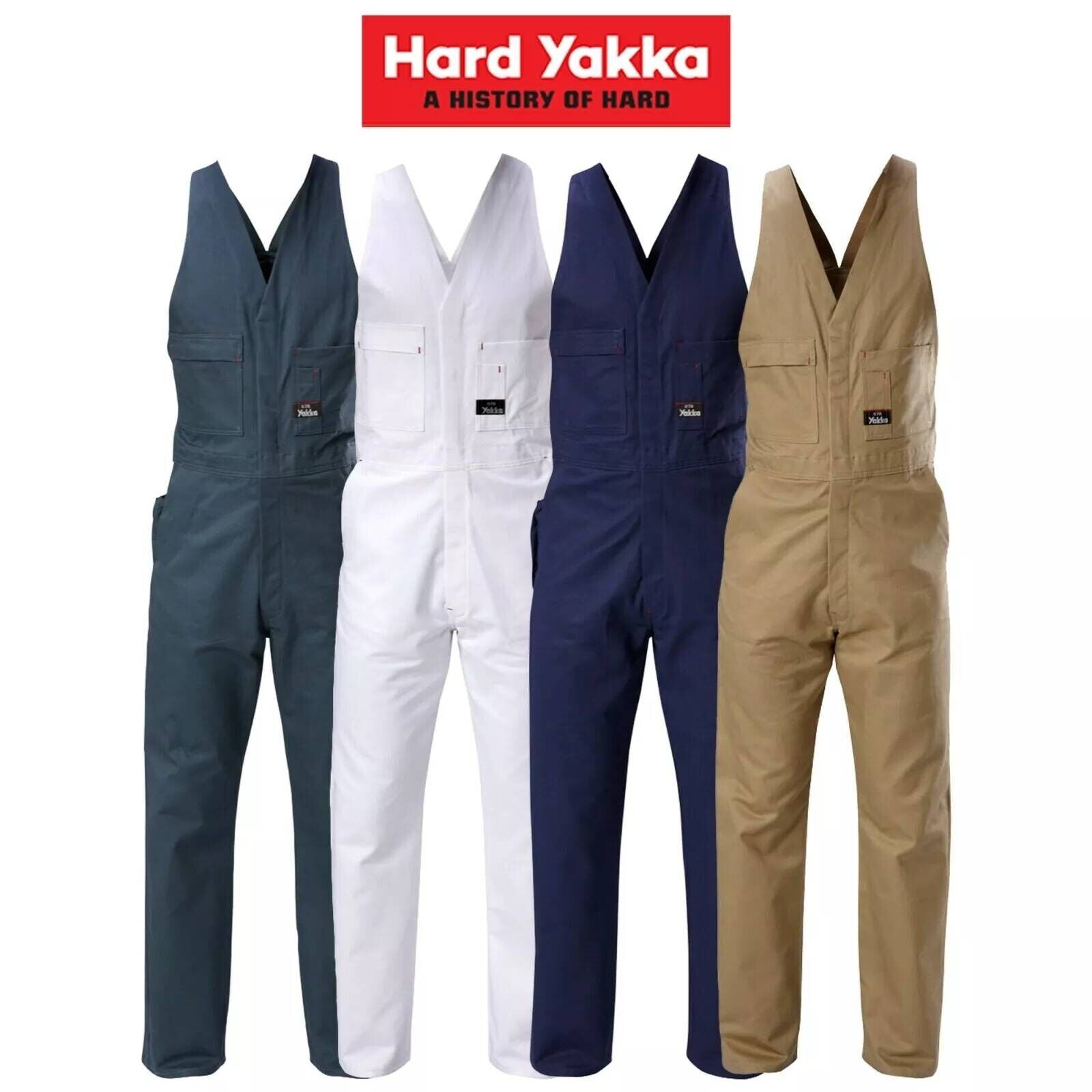 Mens Hard Yakka Action Back Phone Pocket Tradesman Overall Utility Work Y01555 - Land to Coast