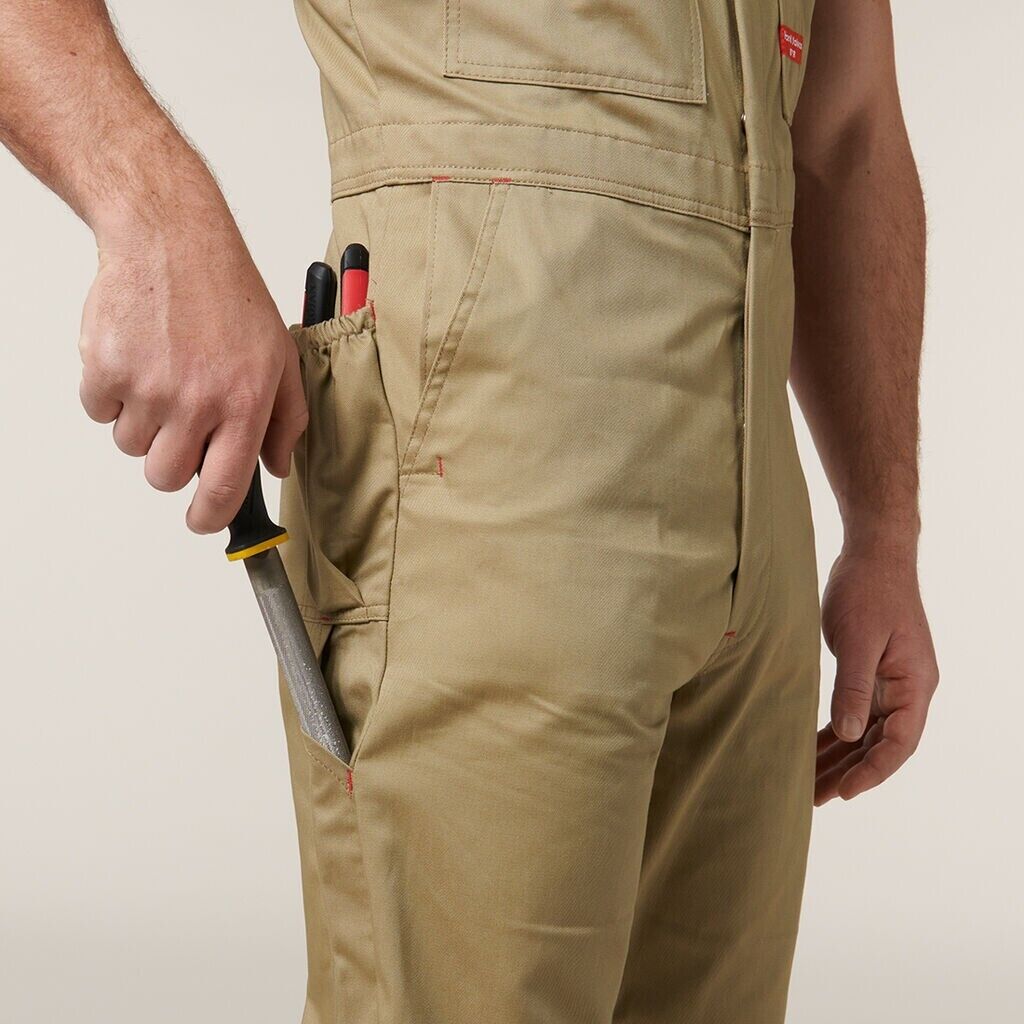 Mens Hard Yakka Action Back Phone Pocket Tradesman Overall Utility Work Y01555 - Land to Coast