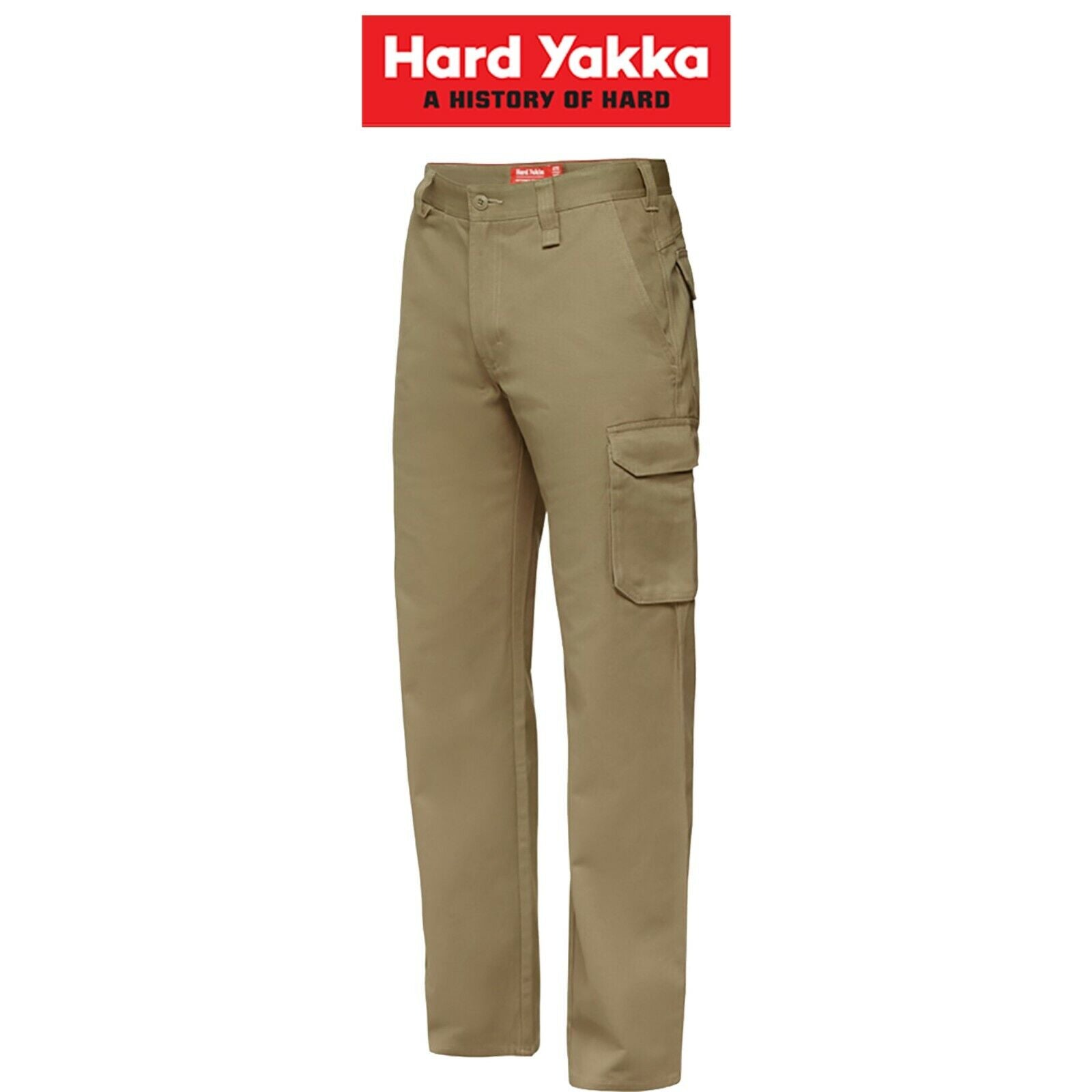 Mens Hard Yakka Cargo Pants Gen Y Cotton Drill Work Tough Heavy Duty Y02500 - Land to Coast