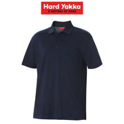 Mens Hard Yakka Casual Work Shirt Cotton Pique Polo Business Short Sleeve Y11306 - Land to Coast