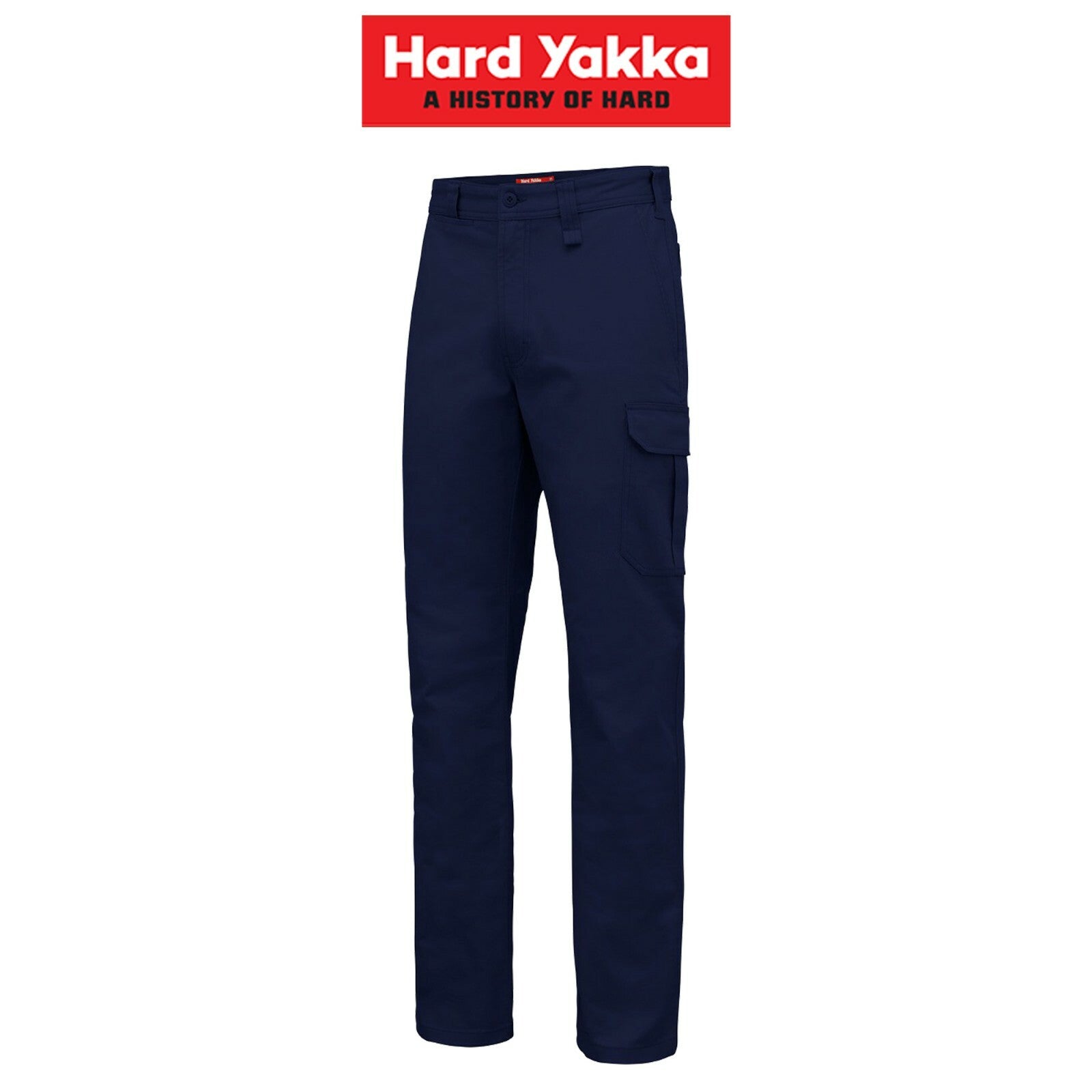 Mens Hard Yakka Core Basic Cargo Stretch Cotton Drill Work Pants Tradie Y02597 - Land to Coast