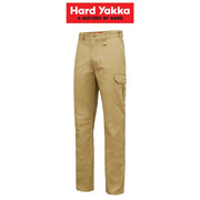 Mens Hard Yakka Core Basic Cargo Stretch Cotton Drill Work Pants Tradie Y02597 - Land to Coast