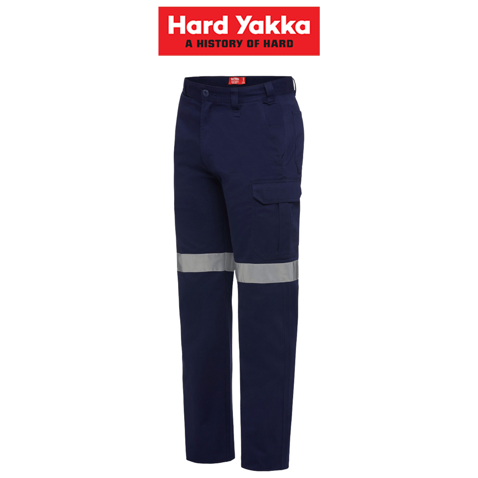 Mens Hard Yakka Core Drill Light Weight Pants Work Taped Cotton Cargo Y02965 - Land to Coast