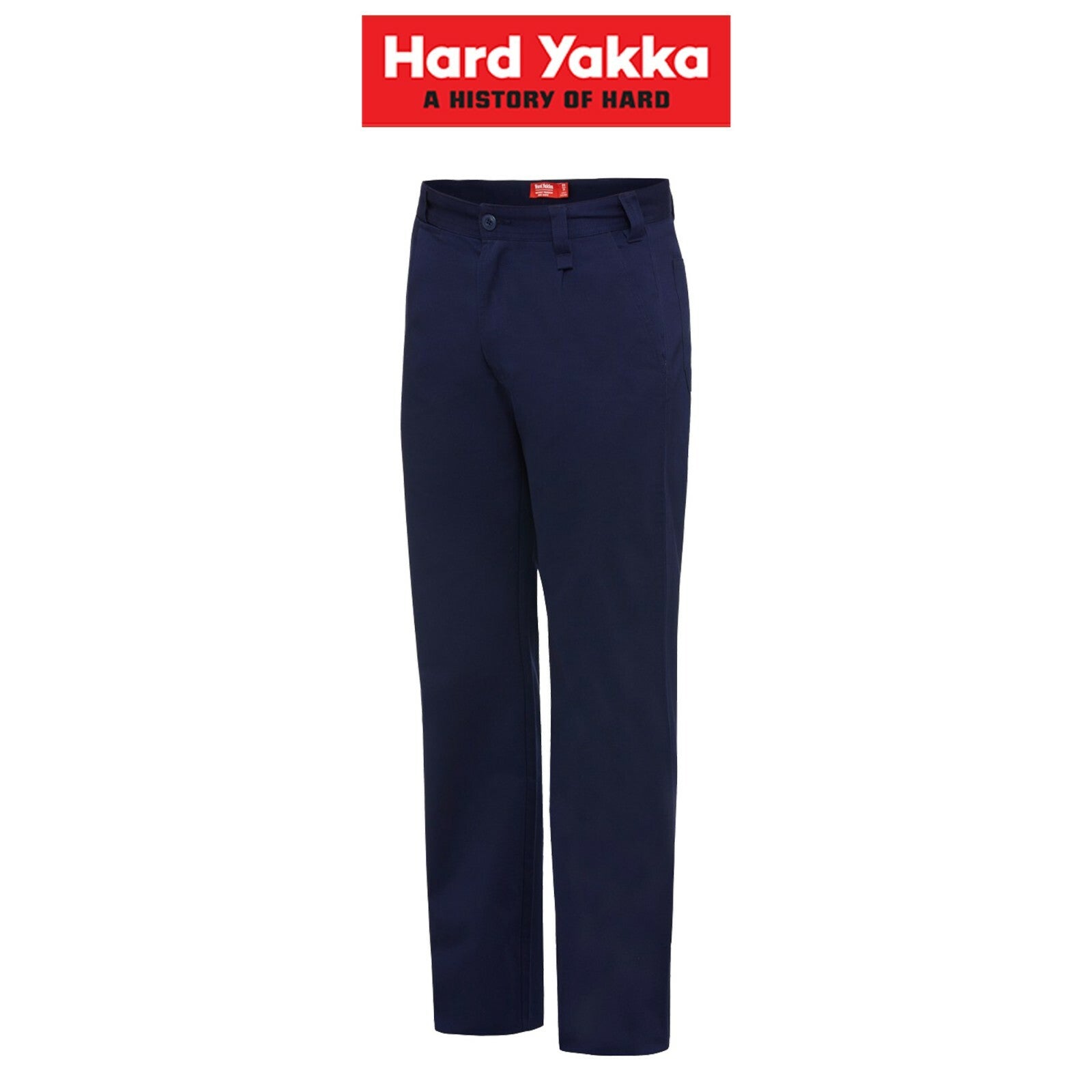 Mens Hard Yakka Core Drill Pants Pleat Cotton Phone Pocket 280 gsm Strong Y02530 - Land to Coast