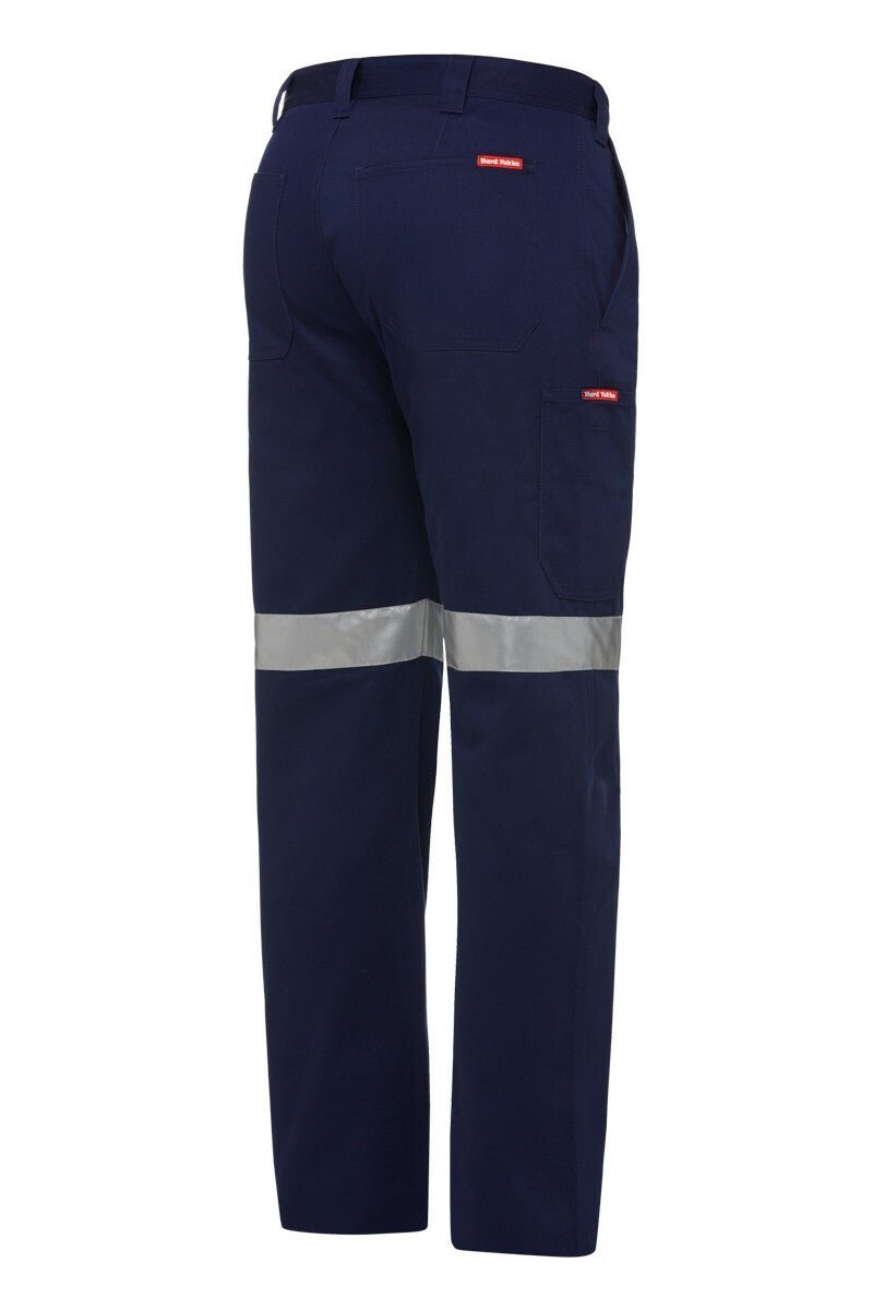 Mens Hard Yakka Core Drill Pants Taped Cotton Phone Pleated Tough Strong Y02540 - Land to Coast