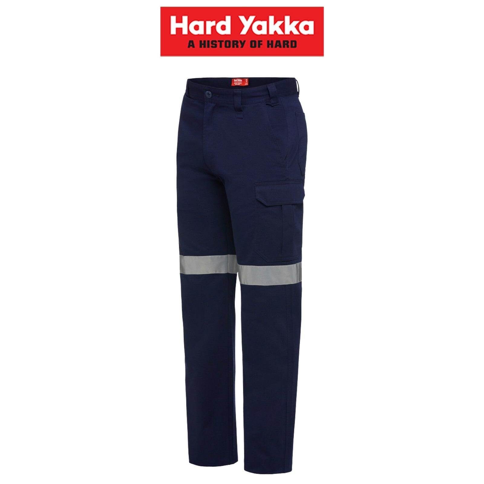 Mens Hard Yakka Core Drill Pants Work Cotton Taped Pocket Cargo Tough Y02575 - Land to Coast