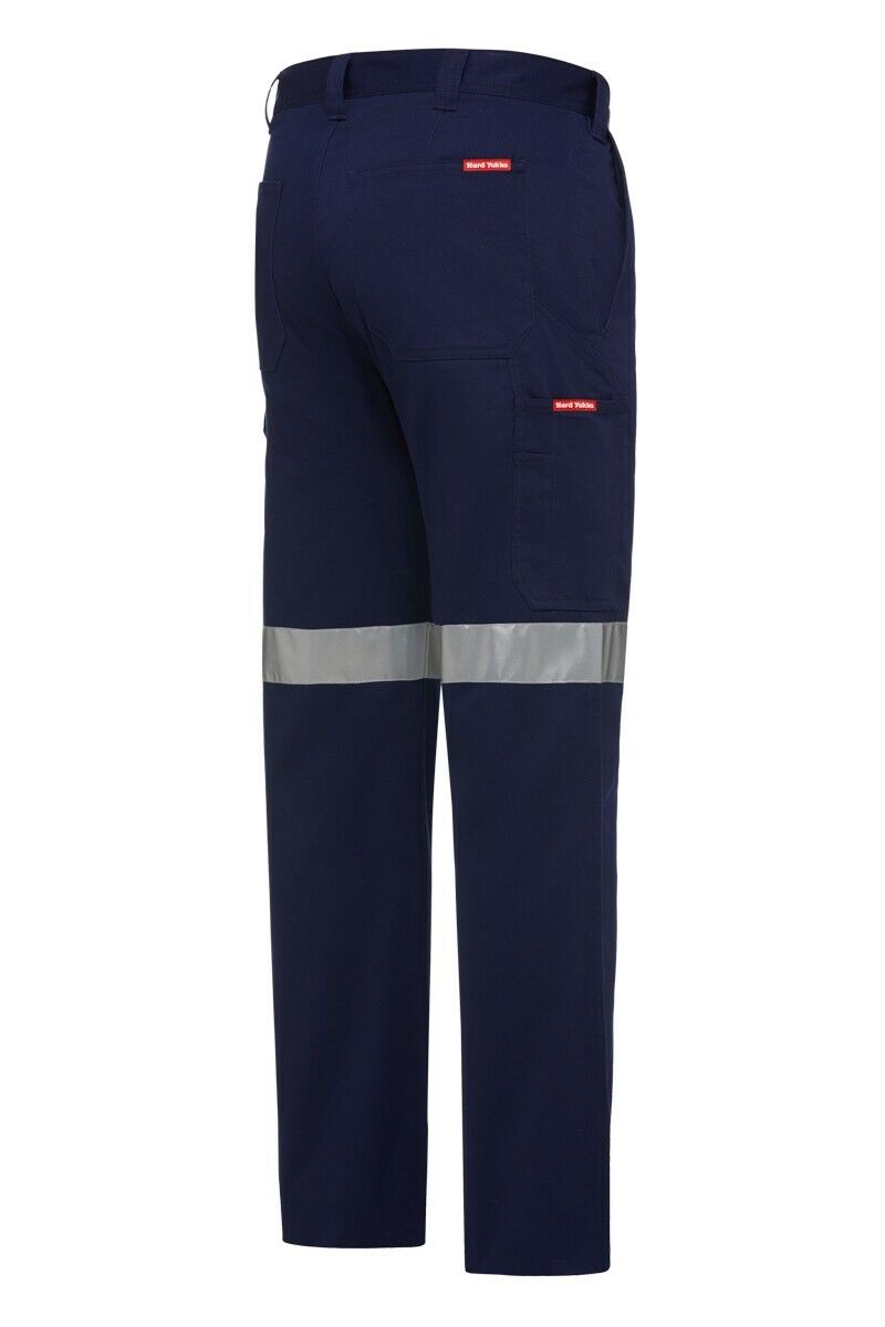 Mens Hard Yakka Core Drill Pants Work Cotton Taped Pocket Cargo Tough Y02575 - Land to Coast