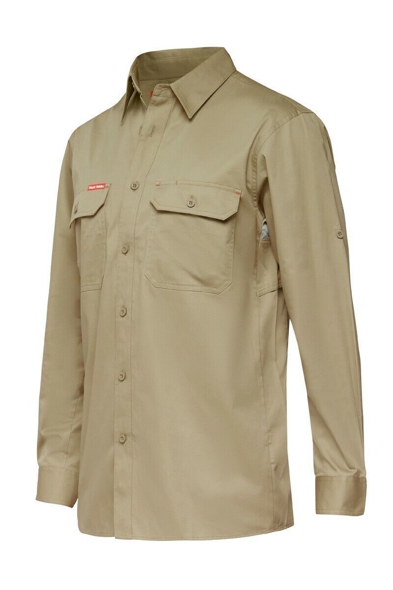 Mens Hard Yakka Core Light Weight Cool Vented Drill Work Shirt Job Site Y04630 - Land to Coast