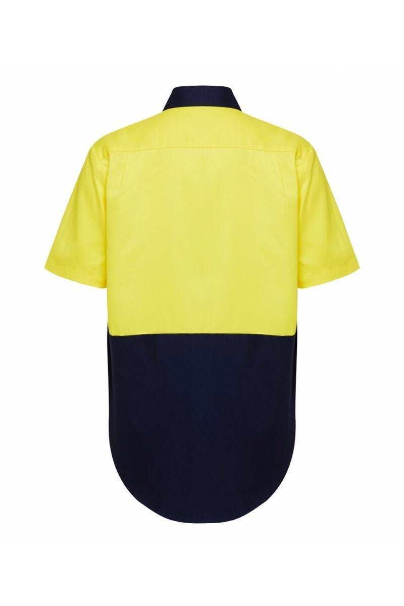 Mens Hard Yakka Core Light Weight Cool Vented Work Drill Hi - Vis Shirt Y04620 - Land to Coast