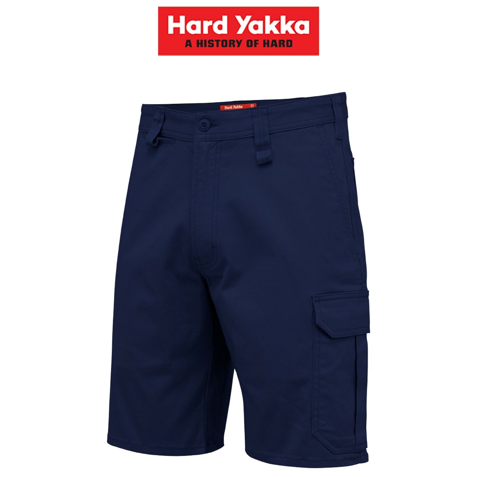 Mens Hard Yakka Core Stretch Cargo Shorts Cotton Drill Work Tough Strong Y05067 - Land to Coast
