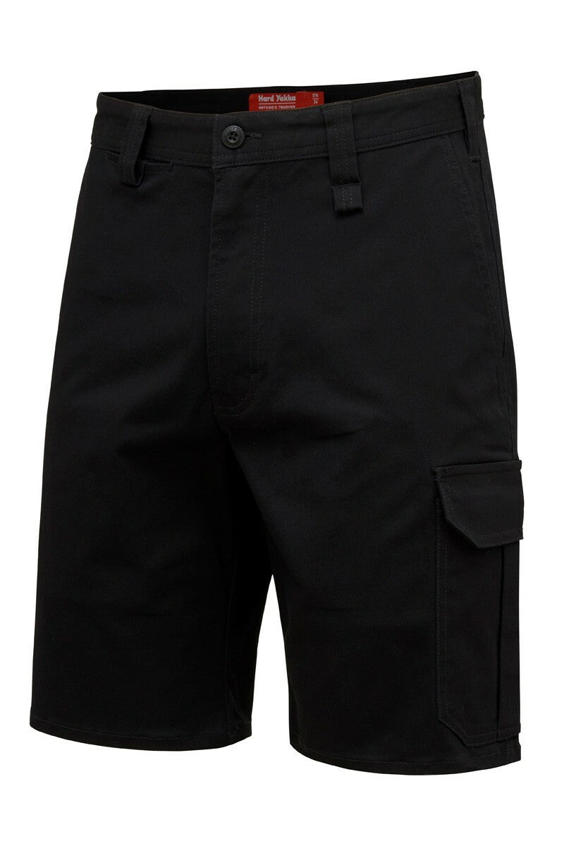 Mens Hard Yakka Core Stretch Cargo Shorts Cotton Drill Work Tough Strong Y05067 - Land to Coast