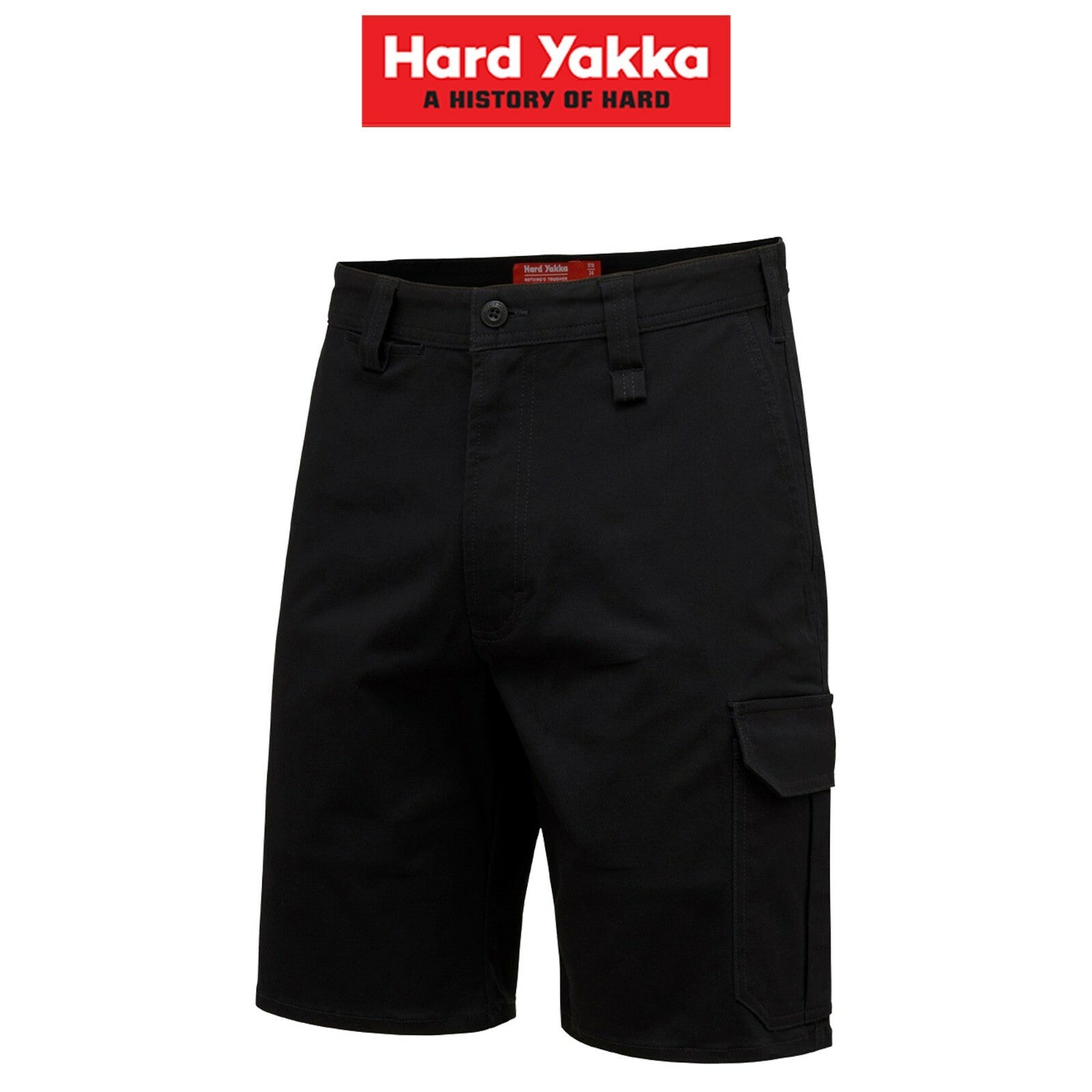 Mens Hard Yakka Core Stretch Cargo Shorts Cotton Drill Work Tough Strong Y05067 - Land to Coast