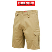 Mens Hard Yakka Core Stretch Cargo Shorts Cotton Drill Work Tough Strong Y05067 - Land to Coast