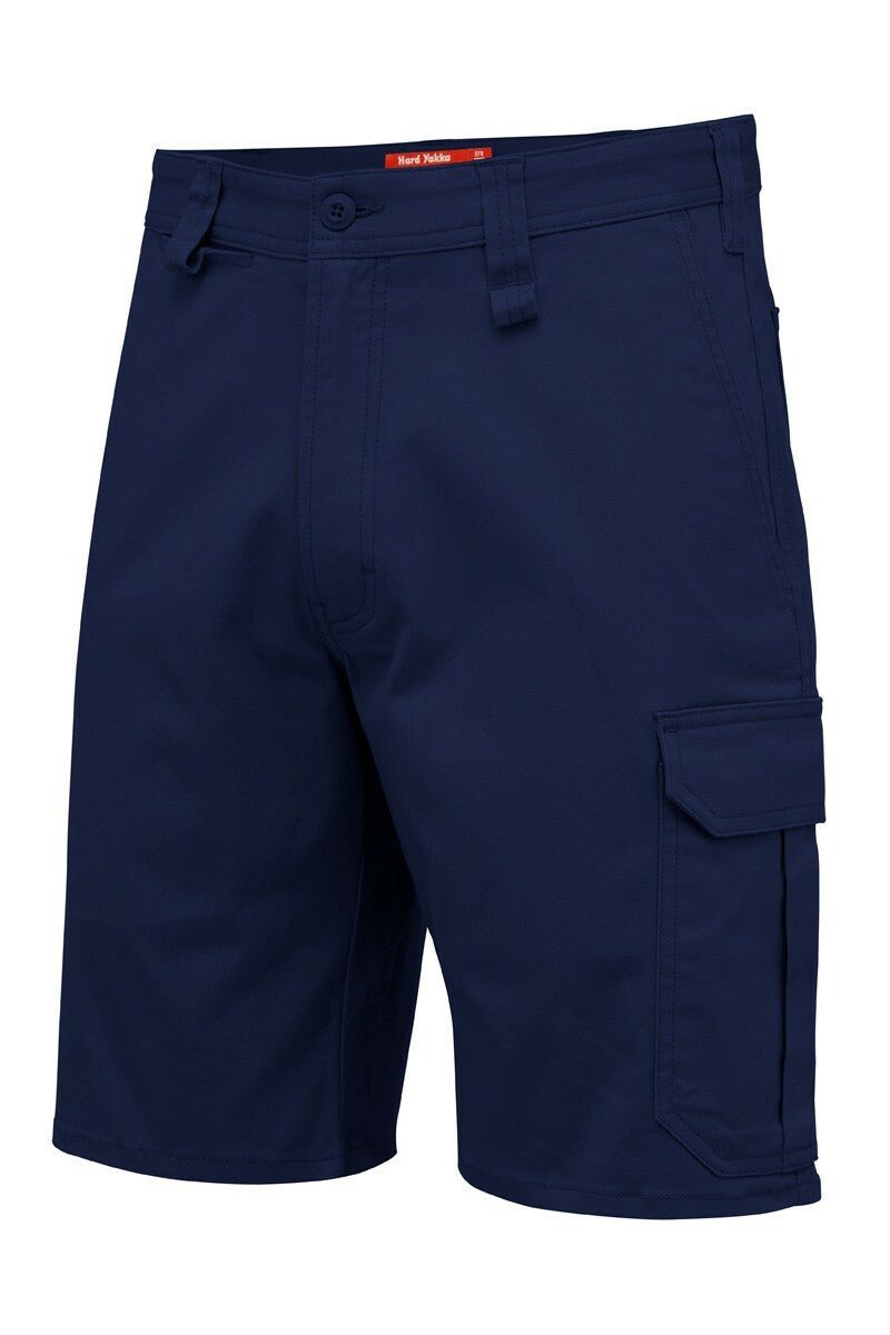 Mens Hard Yakka Core Stretch Cargo Shorts Cotton Drill Work Tough Strong Y05067 - Land to Coast