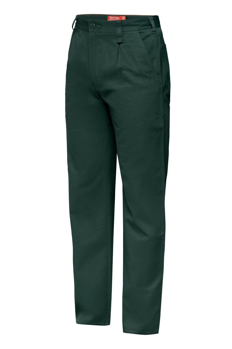 Mens Hard Yakka Cotton Drill Pants Trouser Work Tough Heavy Duty Strong Y02501 - Land to Coast