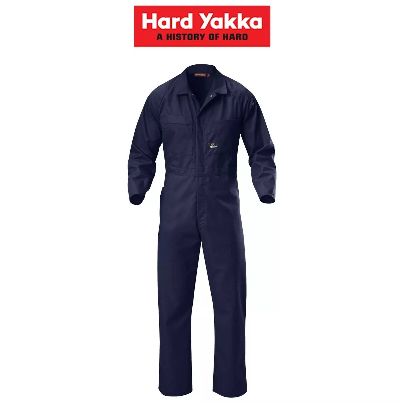 Mens Hard Yakka Coverall Cotton Drill Lightweight Overall Phone Pocket Y00030 - Land to Coast