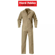 Mens Hard Yakka Coverall Cotton Drill Lightweight Overall Phone Pocket Y00030 - Land to Coast