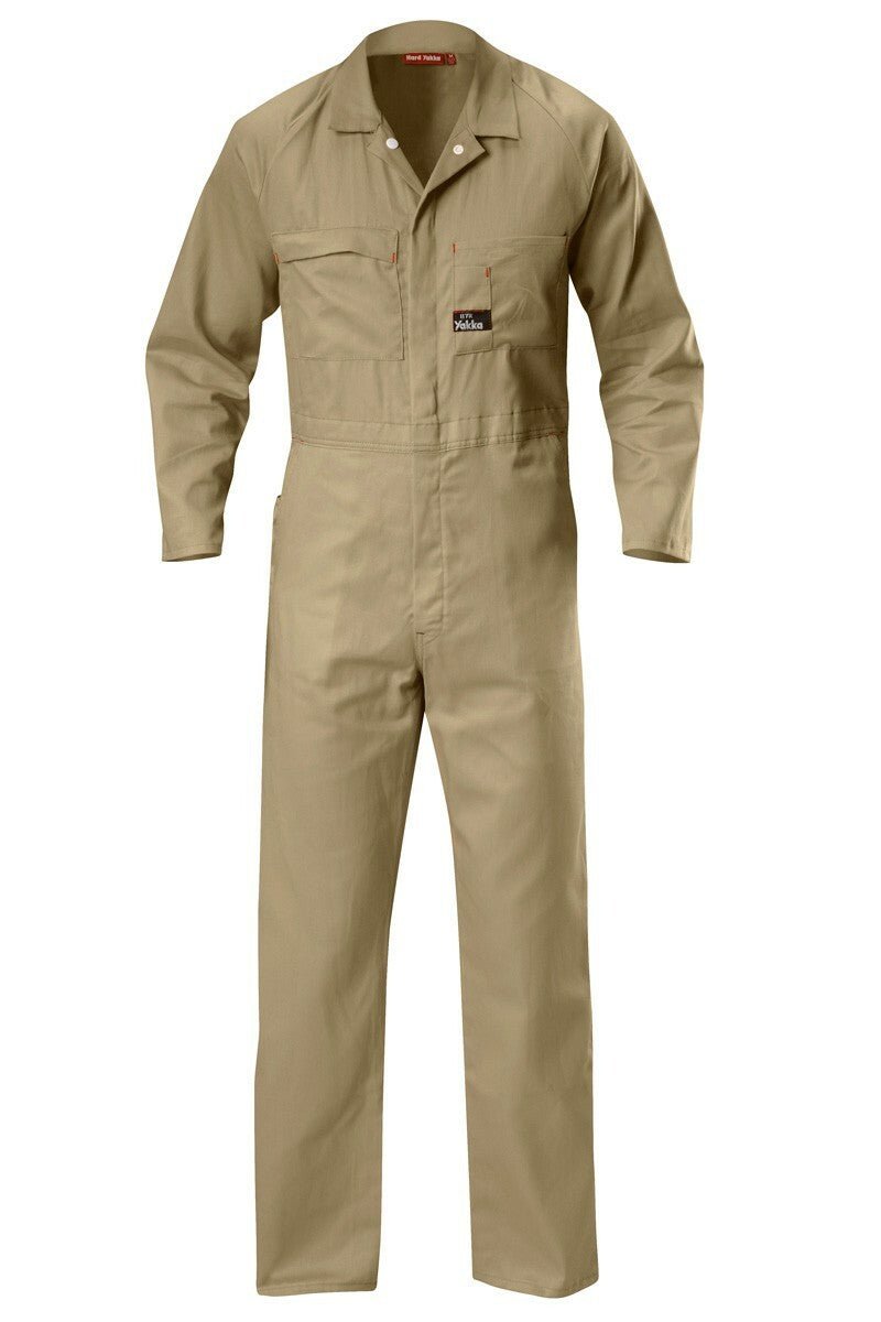 Mens Hard Yakka Coverall Cotton Drill Lightweight Overall Phone Pocket Y00030 - Land to Coast
