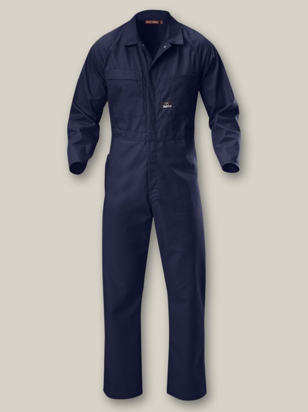 Mens Hard Yakka Coverall Poly Cotton Safety Overalls Light Phone Pocket Y00015 - Land to Coast