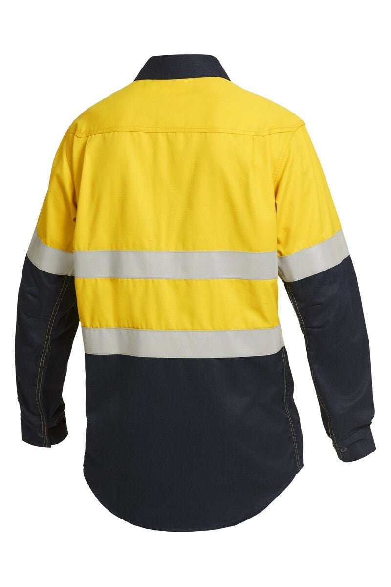 Mens Hard Yakka Fire Resistant ShieldTec Hi - Vis Safety Mining Work Shirt Y04550 - Land to Coast
