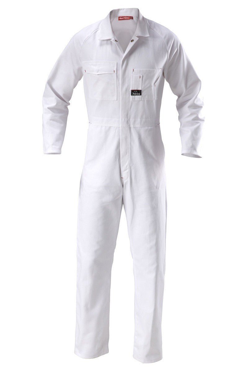 Mens Hard Yakka Foundations Coverall Cotton Drill Overall Work Safe Tough Y00010 - Land to Coast