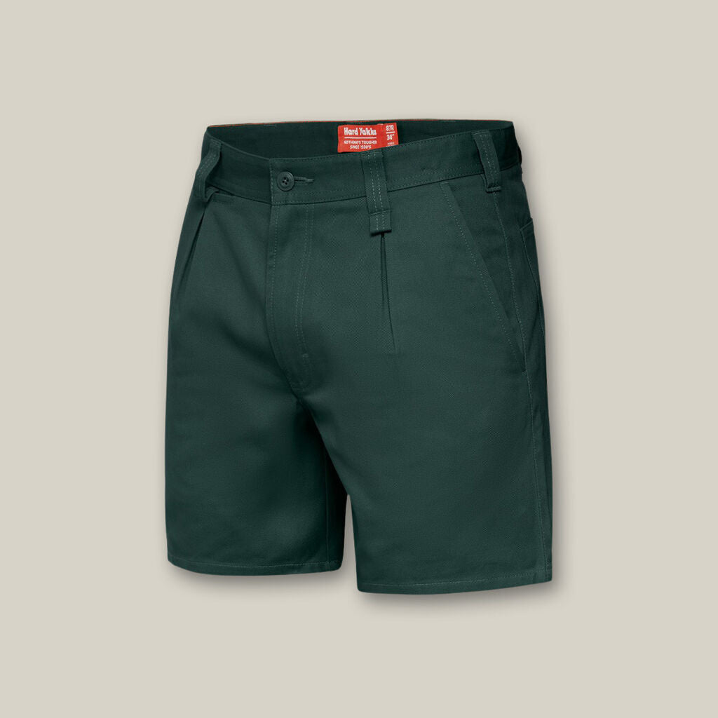 Mens Hard Yakka Foundations Utility Drill Shorts w/ Belt Loops 310gsm Y05350 - Land to Coast