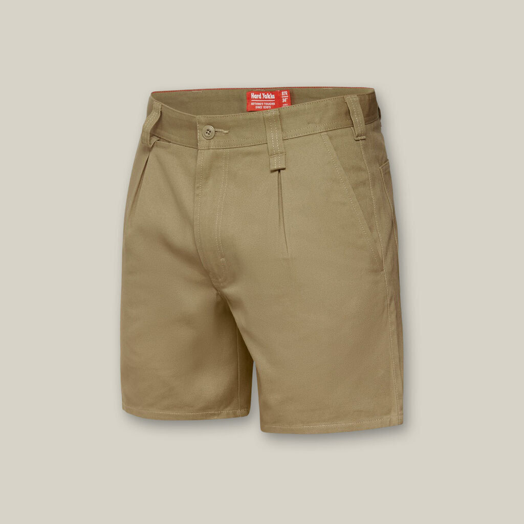Mens Hard Yakka Foundations Utility Drill Shorts w/ Belt Loops 310gsm Y05350 - Land to Coast